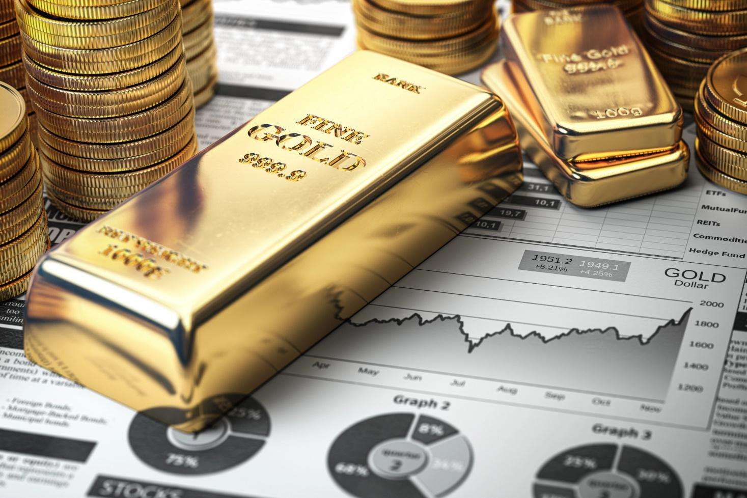 Croissance de l’or sur le stock.